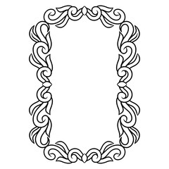 frame with foliage ornament