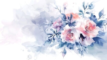 Watercolor Floral Arrangement