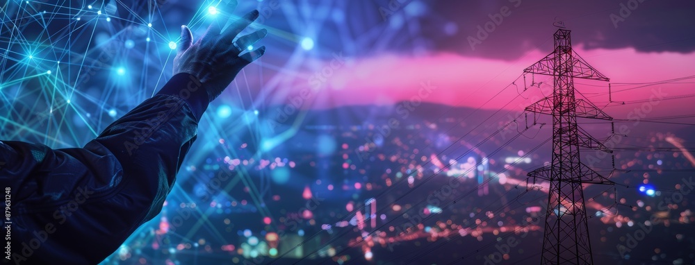Poster next-generation technology-based digital transformation conceptualization