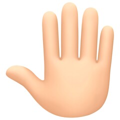 Obraz premium Raised Back of Hand: Light Skin Tone