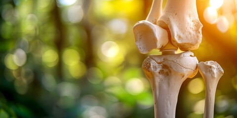 Obraz premium Understanding Osteoarthritis A Degenerative Joint Disease. Concept Osteoarthritis Causes, Symptoms, Diagnosis, Treatment, Prevention