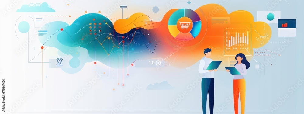 Poster unified analytics and instruments in sleek designs, unified analytics instruments, advanced data ana