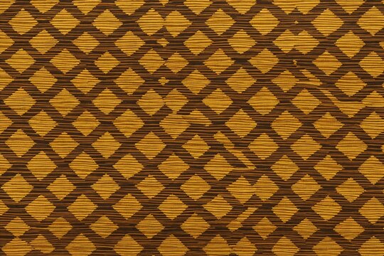 Tonga ngatu tapa cloth inspired geometric pattern in natural hues