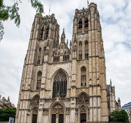 Brussels Catholic Cathedral of Saints Michael and Gudule (Cathedrale Saints-Michel-et-Gudule)