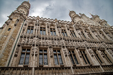 The Town Hall building on the Grand Place in Brussels
