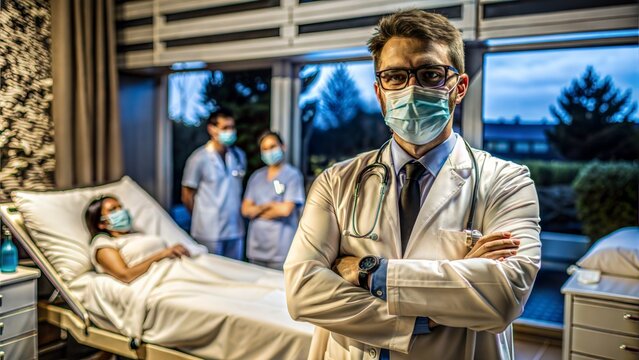A doctor in hospitel