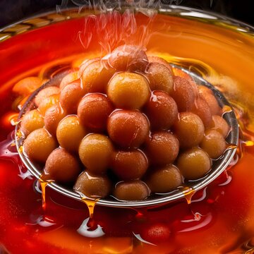 gulab jaman on plate