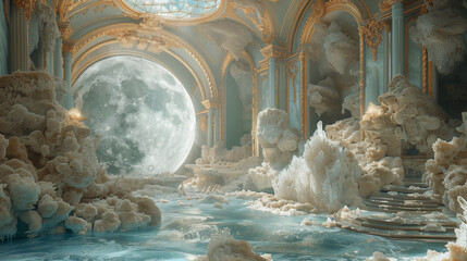 fairy goddess bedroom, fairy magical room, plants and flowers, fairycore