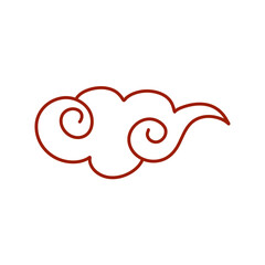oriental cloud illustration
