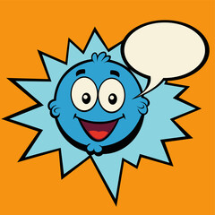 comic cartoon cute speech illustration bubble