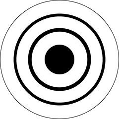 Radio station signal. Pain circle. Radar screen concentric circles elements. Radar vector icons. Signal concentric circles. Sound wave background radio station signal. Sonar sound waves. Vector .