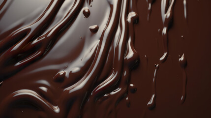 Naklejka premium Chocolate texture that drips across the background
