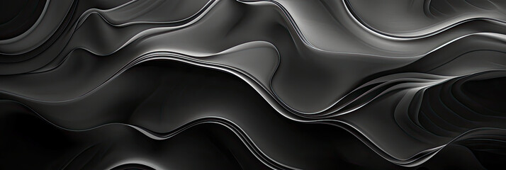 3D futuristische Wellen. Moderne Strukturen in Wellenform als Hintergrund für neue Technologien