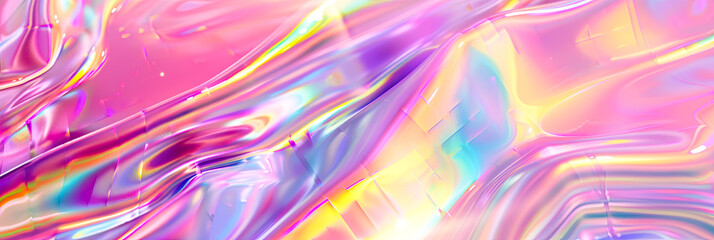 3D futuristische Wellen. Moderne Strukturen in Wellenform als Hintergrund für neue Technologien