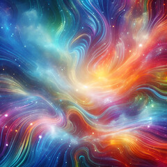 Magic glow lights abstract background template