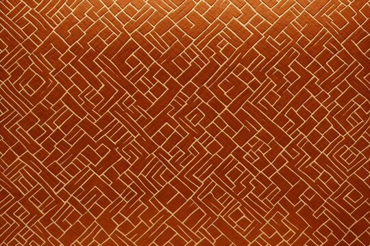 Honduras Lenca pottery inspired geometric pattern in terracotta hues