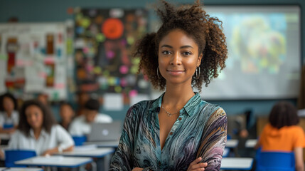 Diverse Teachers and Students vibrant, Engaging Classrooms 