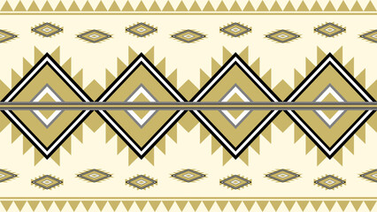 geometric pattern art. Ethnic seamless pattern in tribal, folk embroidery, and Mexican style. Geometric striped. Design for background, wallpaper, vector illustration, fabric, clothing, carpet.
