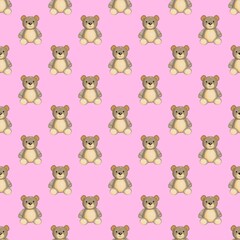 Fototapeta premium seamless pattern with teddy bears