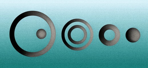 Grainy gradient background blue green white abstract glowing color wave black dark backdrop noise texture banner poster header design, circle revolution concept, multi colors background, grunge, noisy