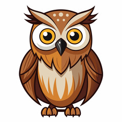 Naklejka premium owl vector and illustration