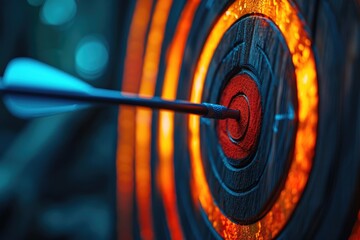 Precision and Success Strategy with Target and Arrow