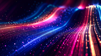 Obraz premium background digital light speed for high speed of internet