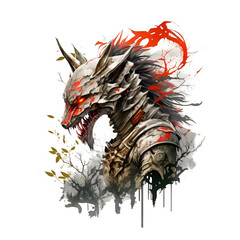 An alien design in okami style