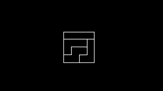 Animated Puzzle Icon Generic color fill, extension