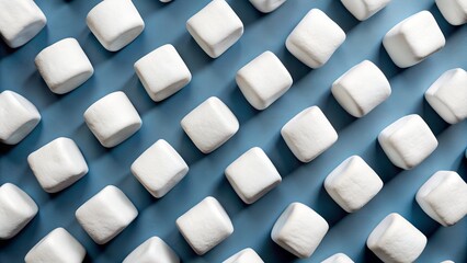 Fototapeta premium marshmallow on a plain background