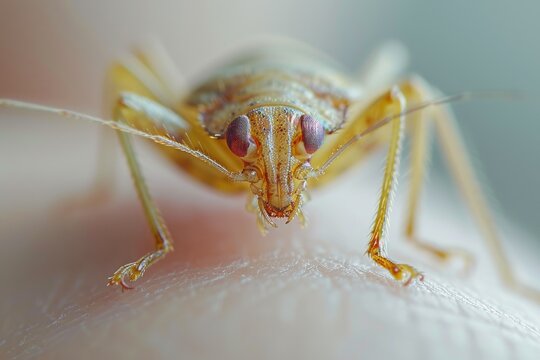 Bed Bug Bite Close-Up in Clinical Lighting