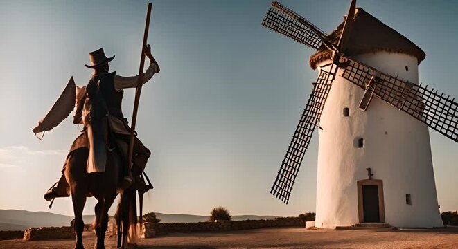 Don Quixote in Spain.