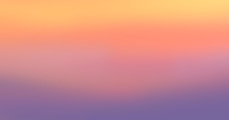 An abstract of evening or morning sunrise and sunlight background, concept of pastel summer horizon banner or cover page presentation, gradient golden heaven theme, peaceful and springtime wallpaper.