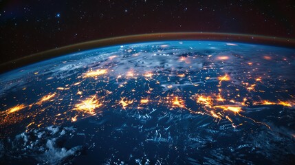 Fototapeta premium Earth at Night from Space