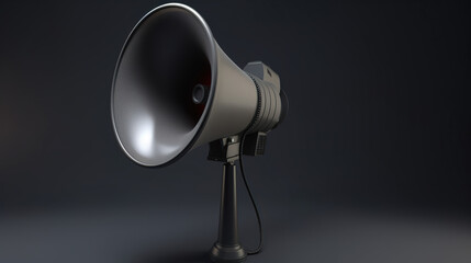 loudspeaker megaphone on a background 