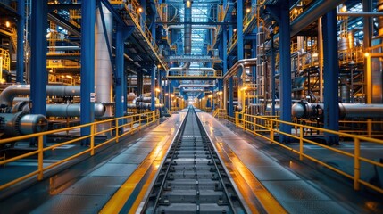 OT security system, featuring industrial control protection interface, in a manufacturing plant environment, emphasizing operational safety. 