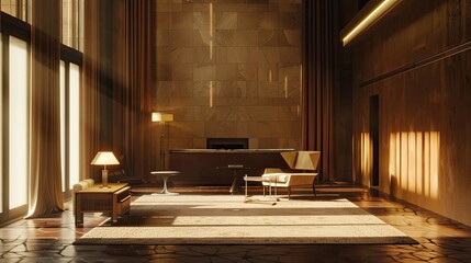 Western Architecture. AI generated art illustration.