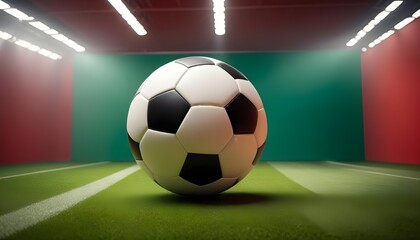 soccer ball on green grass