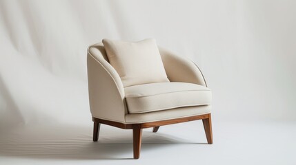 Fototapeta premium A contemporary side chair with clean lines and comfortable seating
