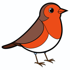 Robin bird Coloful Vector for various uses