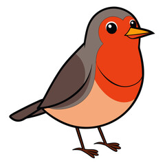 Robin bird Coloful Vector for various uses