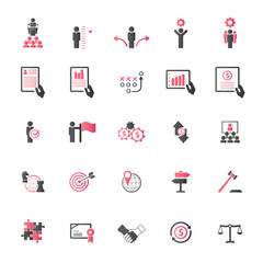 Blockchain And Cryptocurrency Bitcoin Icon Set	