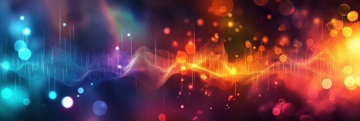 abstract background with particles