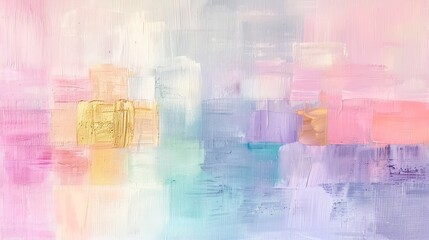 Obraz premium Soft, dreamy abstract painting with pastel colors.