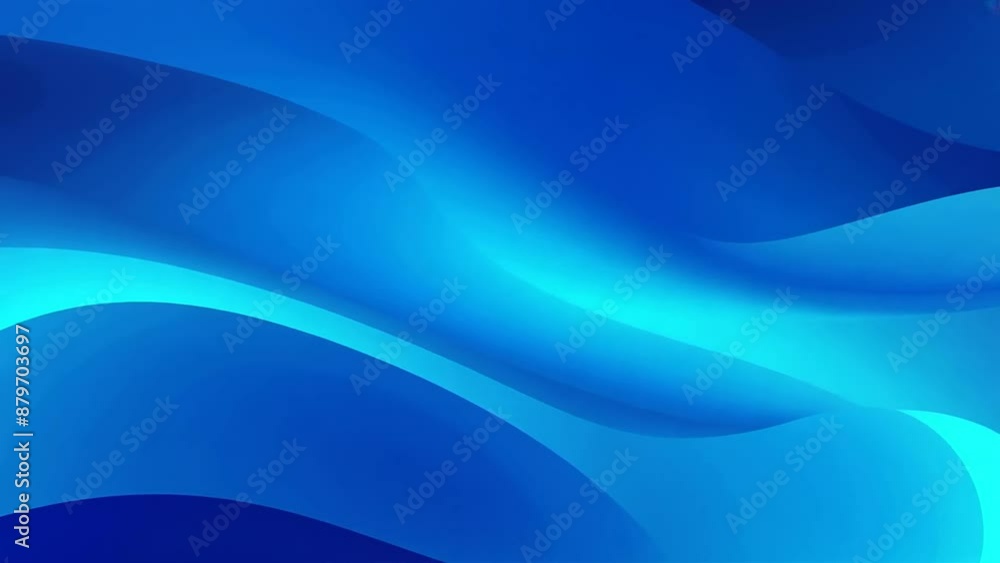 Poster dynamic blue gradient animation creating a soothing abstract background.