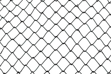 Fototapeta premium The texture of the metal mesh on a white background. Torn steel, metal mesh with holes