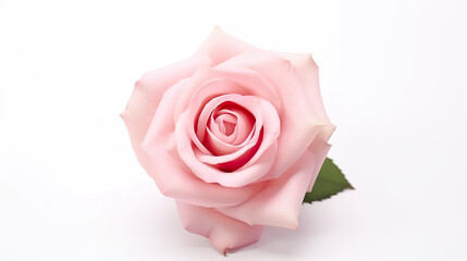 A white background with a rose flower 