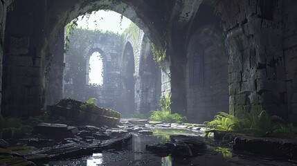 Fototapeta premium Sky Castles. AI generated art illustration.