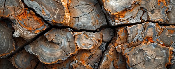 Petrified Wood Texture Background, 4K hyperrealistic photo