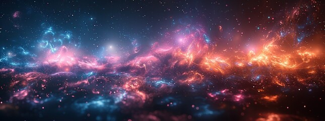 Obraz premium Cosmic Nebula: A Symphony of Light and Color